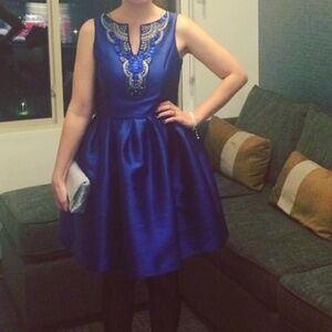 Minuet Cocktail Dress w/ Glass Bead Accents